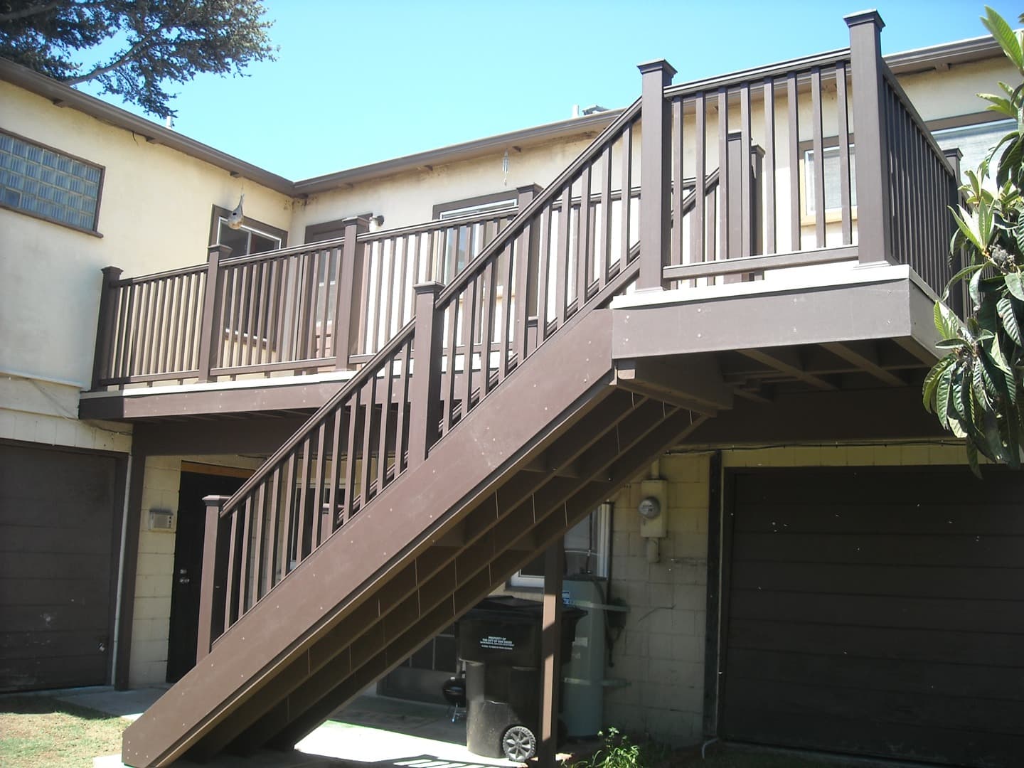 Painted exterior wood